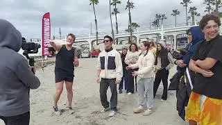 Oceanside Lifeguards, Surfers take the Tai Chi Surfers challenge.