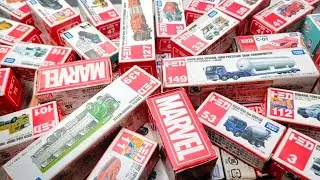 【トミカ】ミニカー大集合! Vo9 遊んだトミカを箱に入れて並べてみました。