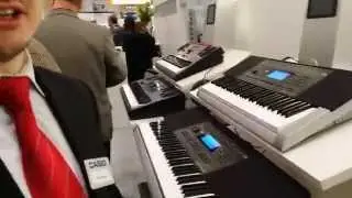 Презентация синтезатора Casio CTK-4400 и casio WK-240 Frankfurt MusicMesse