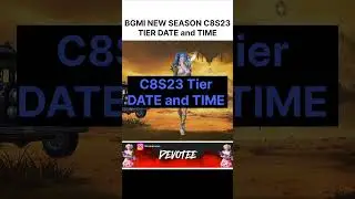 Bgmi New Season C8S23 Tire Date and Time || BGMI 3.8 Update New Season Tire #shorts