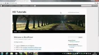 Configuring Wordpress - Part 2 - Windows 7 Ultimate SP1