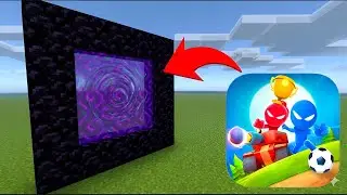 How To Make A Portal To Stickman Party in Minecraft! #minecraft #stickmanparty1234