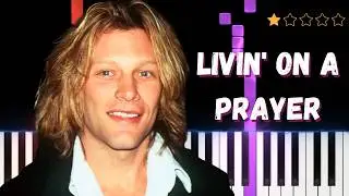 Bon Jovi - Livin' On A Prayer︱Easy Piano Tutorial