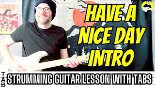 Stereophonics - Have A Nice Day Strumming Intro Guitar Lesson | Tab | Tutorial