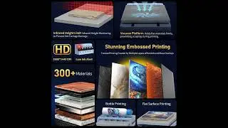 DXZ A3 UV Printer Bundle | UV DTF Transfer Printing on Glass, Metal & More | Dual XP600