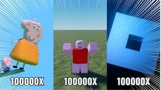 Peppa Pig Parodies, Roblox, If Peppa Pig Was In Roblox Intro Getting 1000000X Fast