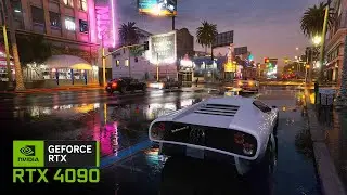 GTA 5 Enhanced PC Ray Tracing ON/OFF - RTX 4090