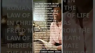 MIRACLE PRAYER FROM DELAY, LIMITATION AND CURSES.