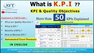 What is KPI | KPI Excel Sheet | Quality Objectives | How to make KPI Monitoring Sheet (English)