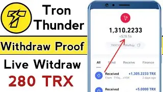 Tron Thunder Live Withdraw|Tron Thunder Payment Proof|Tron Thunder Review