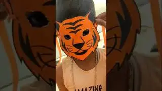 RATNAMALA |handcrafted with ❤️| simple craft for kids | tiger face mask| easy craft ideas| quick diy