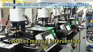 CNC Lathe Iron Rod Handling! 90% Manual Labor Replacement