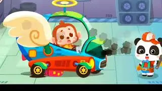 Baby Bus- little panda's car Repair car Garage| Best cartoon for kids #gaming #gameplay