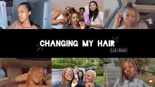 CHANGING MY HAIR (girls night)| AU PAIR | SOUTH AFRICAN YOUTUBER