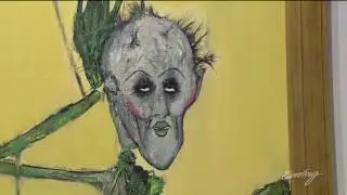 Kurt Cobain painting segment Seattle Art Fair 2017