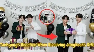Jungkook gives Taehyung a super fancy gift for his 30th birthday, here's his reaction!