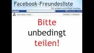 Facebook Freundesliste verbergen