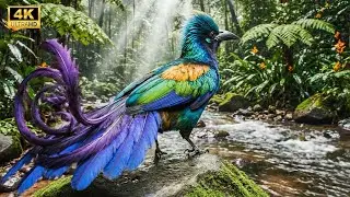 🌿🦜Top 50 Rare Birds by the Stream Birdsong & Water | Nature 4K ASMR