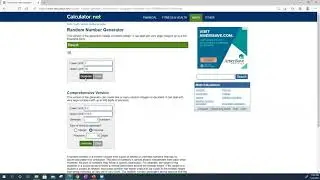 Random Number Generator - online tool