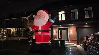 Moore Park Holiday Spirit: A Winter's Walk Among Kringlewood's Inflatable Santas
