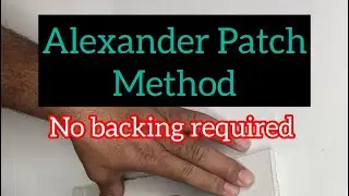 THE BEST WAY TO PATCH DRYWALL- The Alexander Style Method gypsum repair