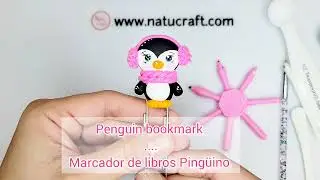 Penguin bookmark tutorial in clay