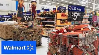 WALMART FALL DECORATIONS HARVEST THANKSGIVING HOME DECOR SHOP WITH ME SHOPPING STORE WALK THROUGH