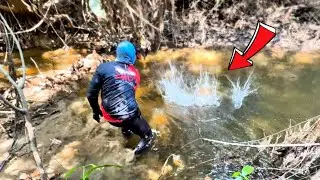 VOCÊS VÃO SE ASSUSTAR COM O QUE TEM NESSE POÇO‼️EU MESMO GRAVEI😱Pescaria