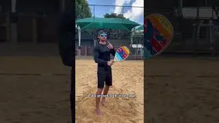 Backhand mistakes in Beach Tennis! Golden tip #shorts #beachtennis #lesson