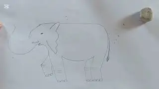 “Easy Elephant Drawing for Kids 