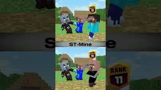 Baby Steve VS Bad Villager. Pillager Kidnaps Alex. #shorts