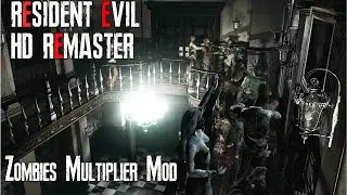 Resident Evil HD Remaster - Zombies Multiplier MOD (Jill Valentine) #1