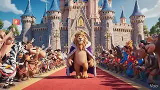 King Lion on Red Carpet