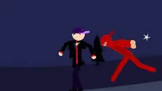 Drawing cartoon (ninja attack)