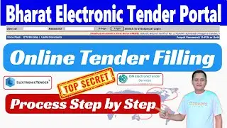 Bharat Electronic Tender Portal Tender Filling Process Step by Step | #dsc_guru2023