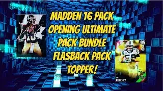 Madden 16 Huge Pack Opening! Ultimate Pack bundle with Flashback Pack Topper! 95 overall pull!