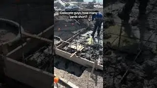 Concrete guys, can you eyeball this? | #concretefinisher #concretework #constructionchannel