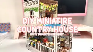 [UNBOXING] DIY Miniature Country House | Fifijoy Happy Moments Book nook - Satisfactory ASMR