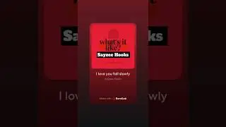 Sayzee Hooks I love you fall slowly 