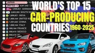 World&rsquo;s Largest Vehicle Producers by Country (1960&ndash;2025) | Car Production Race