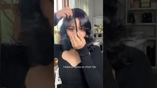 Heatless waves on short hair #amazonfinds #heatlesscurls #heatlesswaves #shorthairstyles #ugcindia