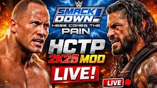 WWE SmackDown! Here Comes The Pain 🔥 2K25 MODDED LIVE | Ultra Realistic WWE Gameplay
