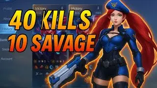 ⚡ INSANE LAYLA Gameplay &ndash; 40 Kills & 8x SAVAGE in Mobile Legends! ⚡