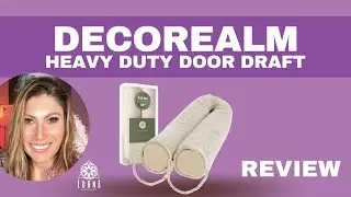 DECOREALM Heavy Duty Door Draft Stopper and Blocker, Sound Proof Draft Guard for Doors and REVIEW