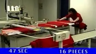 Automatic Two Needle Hemmer for Sleeves and Shirt Bottoms - Model 213 (Video)