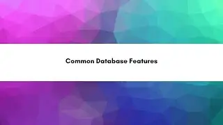 Common Database Features