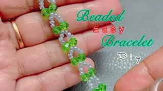 Homemade beaded bracelet | Easy & Quick @BEADINBOX #bracelet #beadsjewellery 