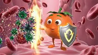 Santra Superhero 🍊 | Orange Boosts Immunity Inside Human Body | Healthy Food Animation in Hindi