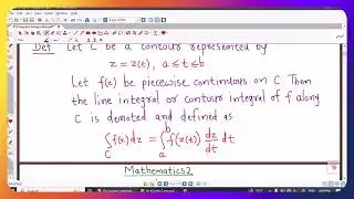 Lec2/Complex Integration/Contour Integrals
