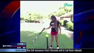 Cedar Hill softball player has amazing bat trick